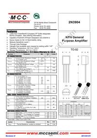 2N3904-AP Datasheet Cover