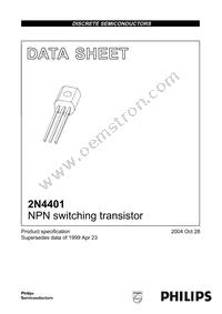 2N4401 Datasheet Cover
