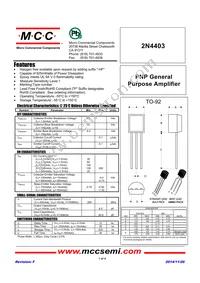 2N4403-AP Datasheet Cover