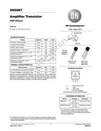 2N5087G Datasheet Cover