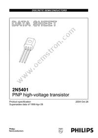 2N5401 Datasheet Cover