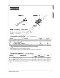 2N5771_D75Z Datasheet Cover