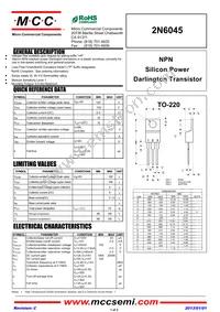2N6045-AP Datasheet Cover