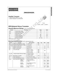 2N6428ATA Datasheet Cover