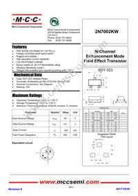 2N7002KW-TP Datasheet Cover