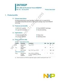 2N7002P Datasheet Page 2