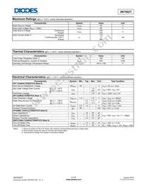 2N7002T-7 Datasheet Page 2