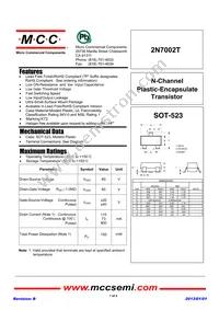 2N7002T-TP Datasheet Cover