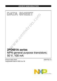 2PD601AS Datasheet Page 2