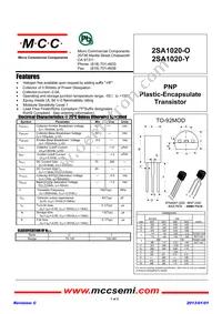 2SA1020-Y-AP Datasheet Cover