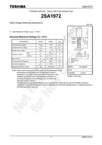 2SA1972 Datasheet Cover