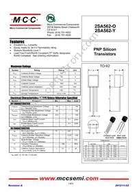 2SA562-O-AP Datasheet Cover