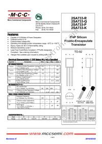 2SA733-R-AP Datasheet Cover