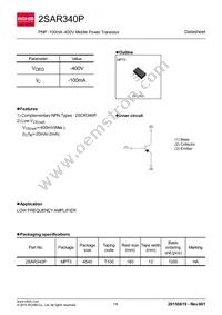 2SAR340PT100P Datasheet Cover