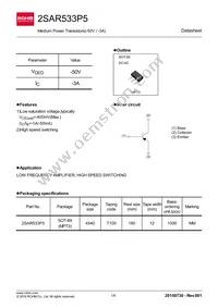 2SAR533P5T100 Datasheet Cover