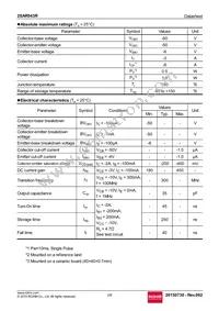 2SAR543RTL Datasheet Page 2