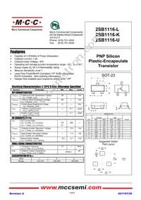2SB1116-U-TP Datasheet Cover