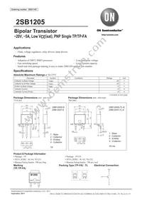 2SB1205T-TL-E Datasheet Cover