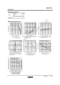 2SB1706TL Datasheet Page 2