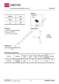 2SB1708TL Datasheet Cover