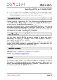 2SB315A-2MBI800VT-170E Datasheet Page 5