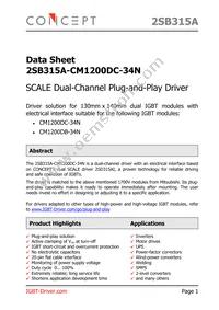 2SB315A-CM1200DC-34N Datasheet Cover