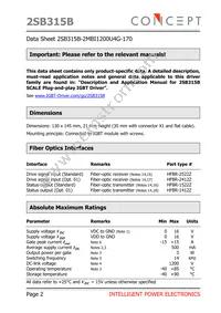 2SB315B-2MBI1200U4G-170 Datasheet Page 2