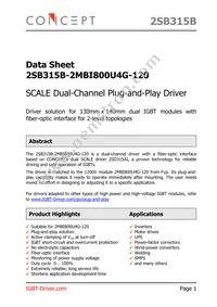 2SB315B-2MBI800U4G-120 Datasheet Cover