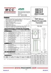 2SB772-Y-BP Datasheet Cover