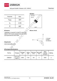 2SB852KT146B Datasheet Cover