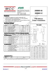 2SB861-C-BP Datasheet Cover