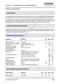 2SC0108T2G0-17 Datasheet Page 2