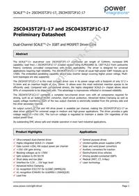 2SC0435T2F1-17 Datasheet Cover