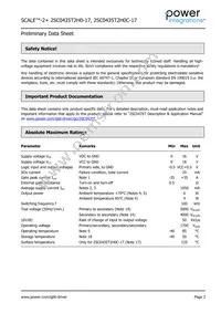 2SC0435T2H0-17 Datasheet Page 2