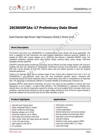 2SC0650P2A0-17 Datasheet Cover
