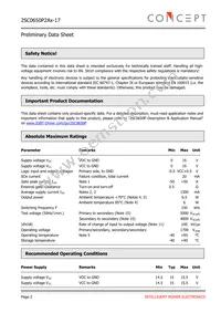 2SC0650P2A0-17 Datasheet Page 2