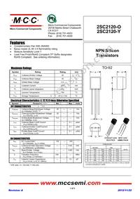 2SC2120-Y-AP Datasheet Cover