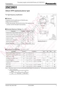 2SC39310CL Datasheet Cover