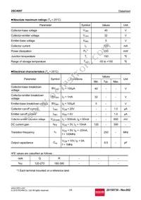 2SC4097T106Q Datasheet Page 2