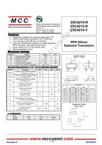 2SC4215-R-TP Datasheet Cover