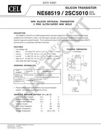2SC5010-A Datasheet Cover