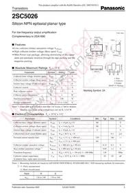 2SC50260RL Datasheet Cover