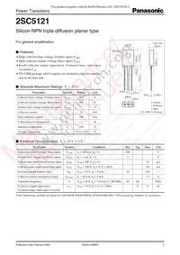 2SC51210P Datasheet Cover