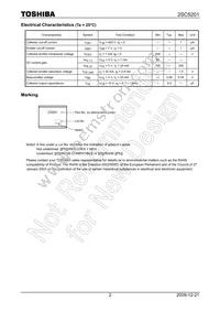 2SC5201 Datasheet Page 2