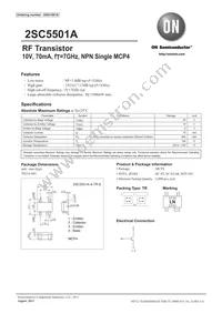 2SC5501A-4-TR-E Datasheet Cover