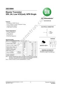 2SC5994-TD-E Datasheet Cover