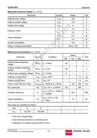 2SCR375P5T100R Datasheet Page 2