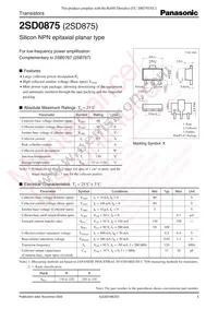 2SD08750SL Datasheet Cover