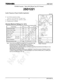 2SD1221-Y(Q) Datasheet Cover