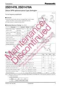 2SD1478ARL Datasheet Cover